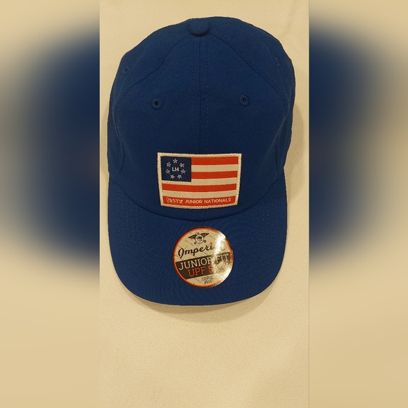 Imperial Fit UPF 50+ Since 1916 Other - Navy Blue Structured Baseball Cap with Flag Patch